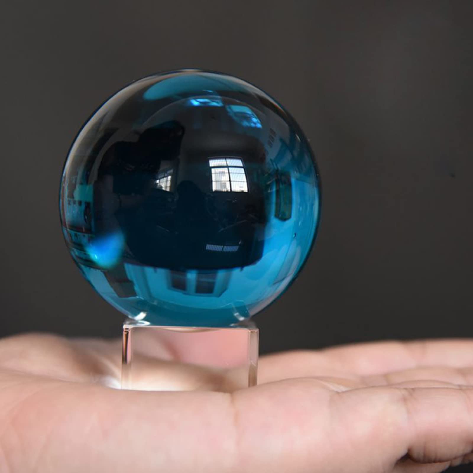 Amazon.co.jp: 天然水晶 ブルーナチュラルクォーツクリスタルボール